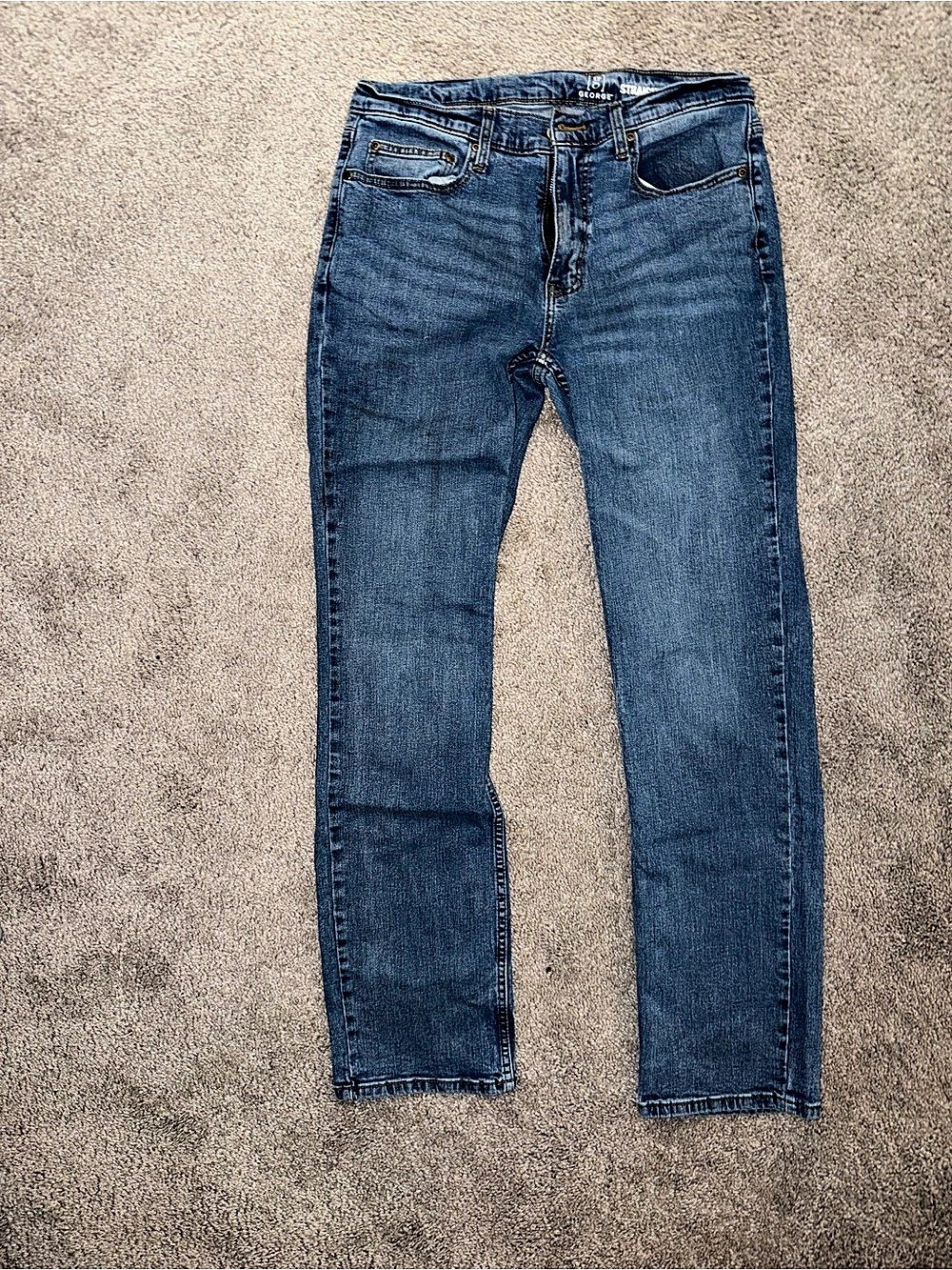 George Straight Blue Jeans